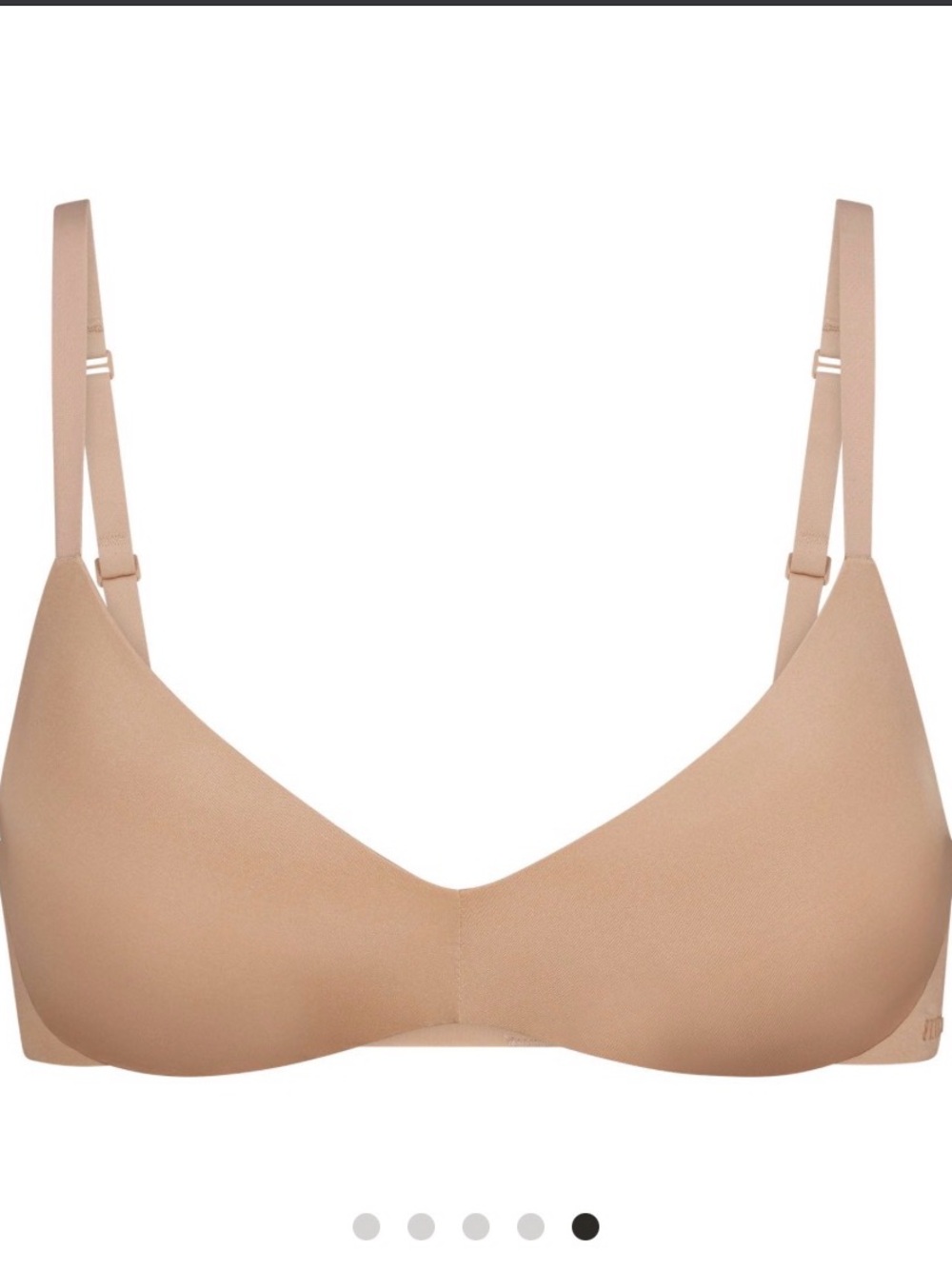 SKIMS Wireless Form Push Up Plunge Bra | Clay